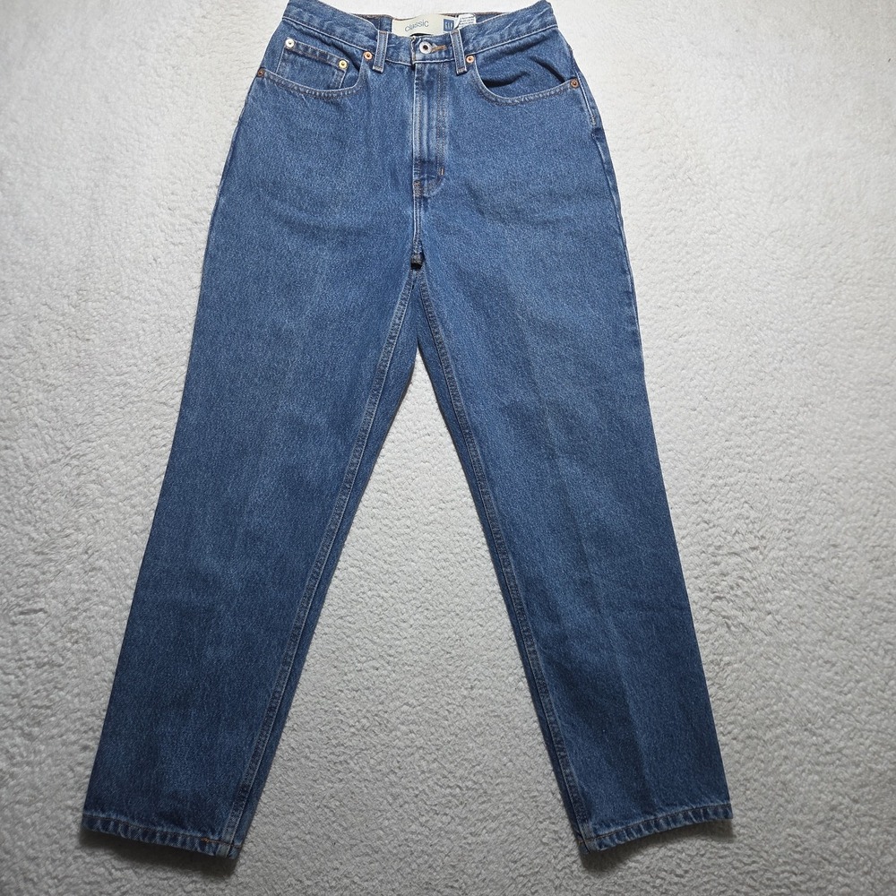 Vintage Y2K Gap Classic Fit Ankle Blue Jeans Women Size 8 Cotton 26x28